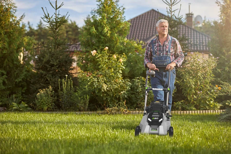 cordless electric self propelled mower